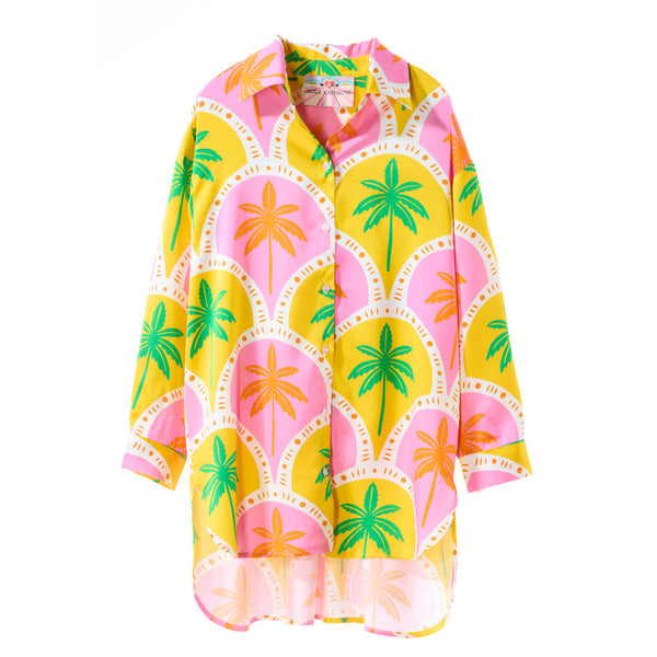 Soul Kathrine LISA BLOUSE ORANGE PALM Blouses