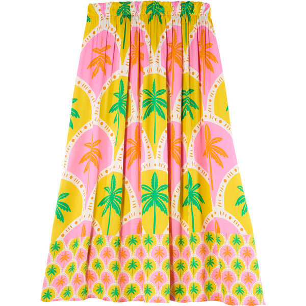 Soul Kathrine LISA SKIRT ORANGE PALM Skirts