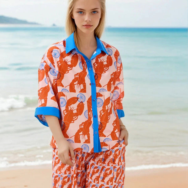 Soul Kathrine COCO RED LOBSTER Blouses