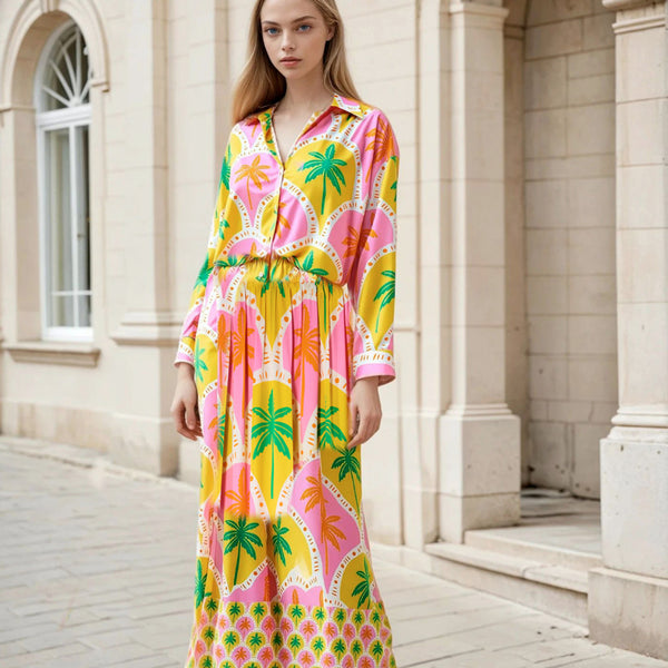 Soul Kathrine LISA BLOUSE ORANGE PALM Blouses